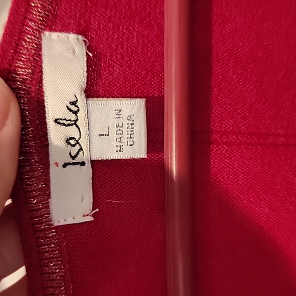 Isela, Size L, Red with gold thread - Picture 4 of 4